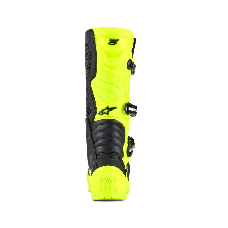 Botas de moto Alpinestars Tech 5 amarillo flúor-negro