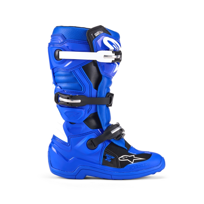 Botas de moto para niños Alpinestars Tech 7 S Azul, Blanco y Negro 2025