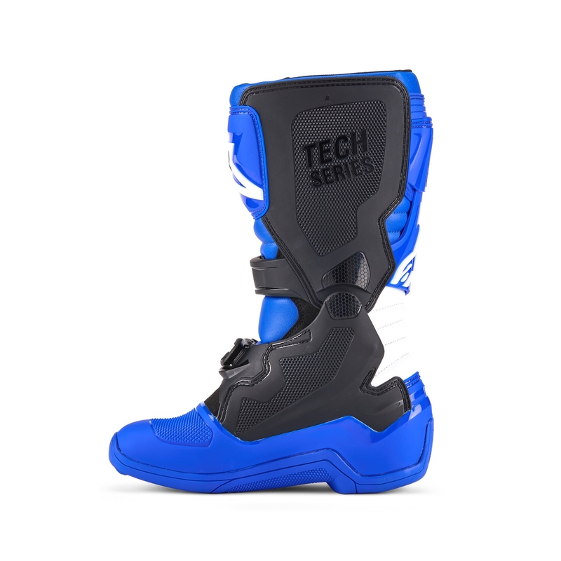 Botas de moto para niños Alpinestars Tech 7 S Azul, Blanco y Negro 2025