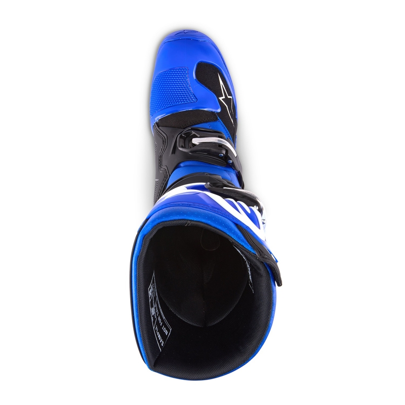 Botas de moto para niños Alpinestars Tech 7 S Azul, Blanco y Negro 2025