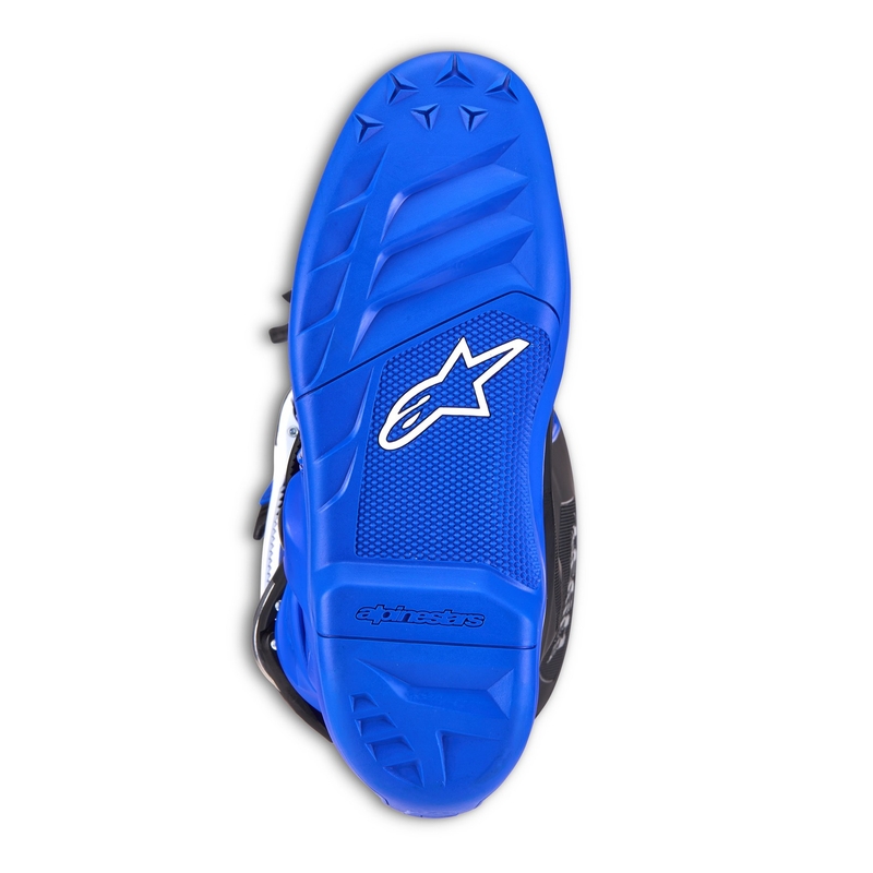 Botas de moto para niños Alpinestars Tech 7 S Azul, Blanco y Negro 2025