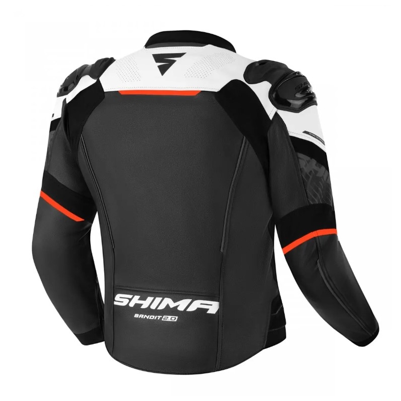Chaqueta de moto Shima Bandit 2.0 negro-blanco-rojo