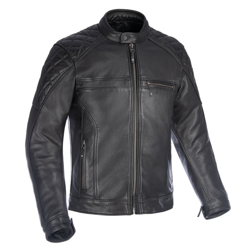 Oxford Route 73 2.0 Chaqueta de moto de cuero negro