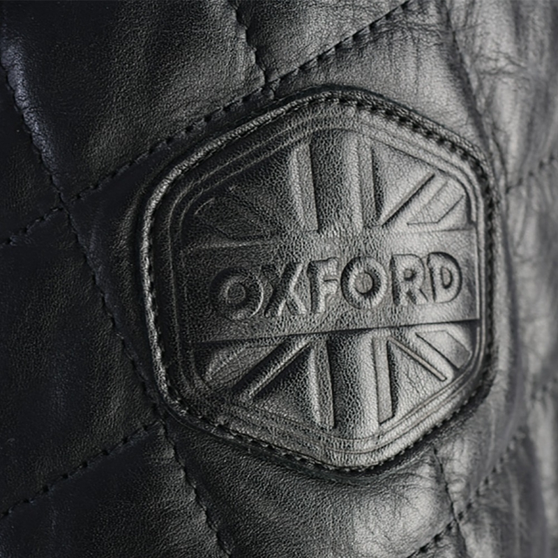 Oxford Route 73 2.0 Chaqueta de moto de cuero negro