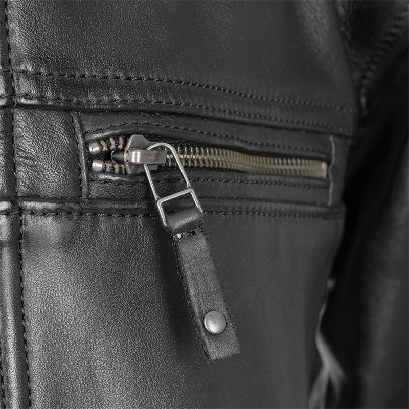 Oxford Route 73 2.0 Chaqueta de moto de cuero negro