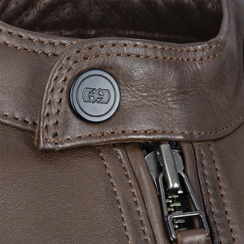Oxford Route 73 2.0 Chaqueta de moto de cuero marrón liquidación