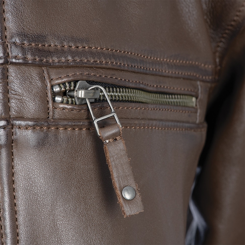 Oxford Route 73 2.0 Chaqueta de moto de cuero marrón liquidación