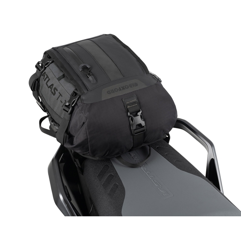 Bolsa para asiento de pasajero Oxford Atlas T-10 Advanced Tourpack de 10 l, color negro