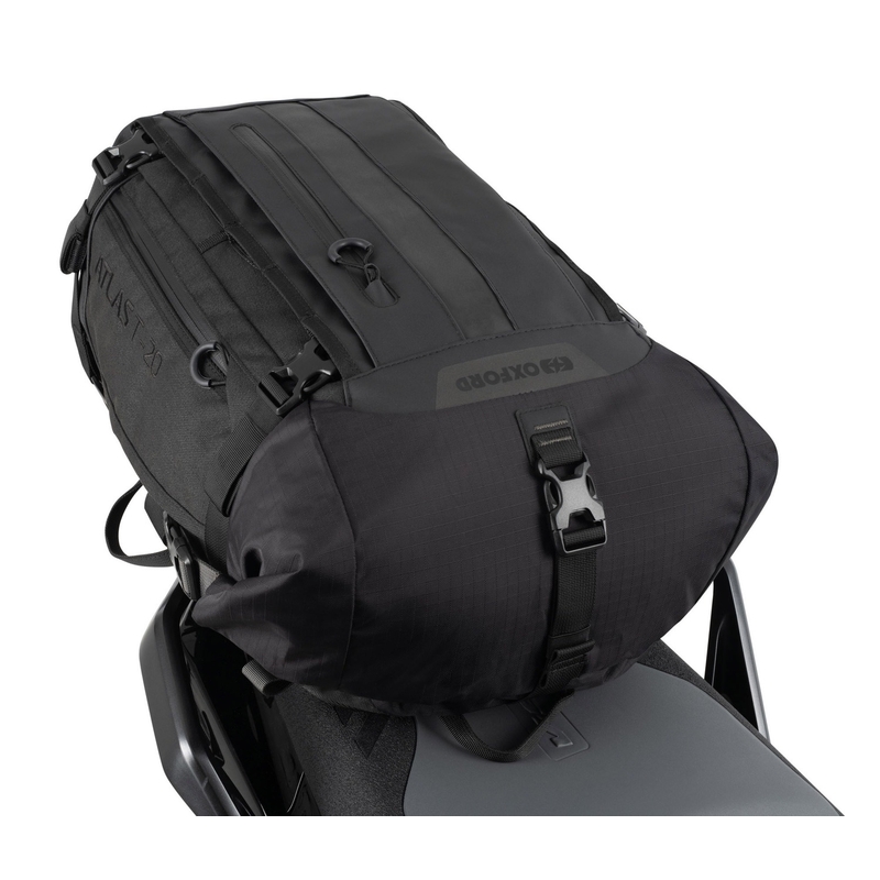 Bolsa para asiento de pasajero Oxford Atlas T-20 Advanced Tourpack de 20 l, color negro