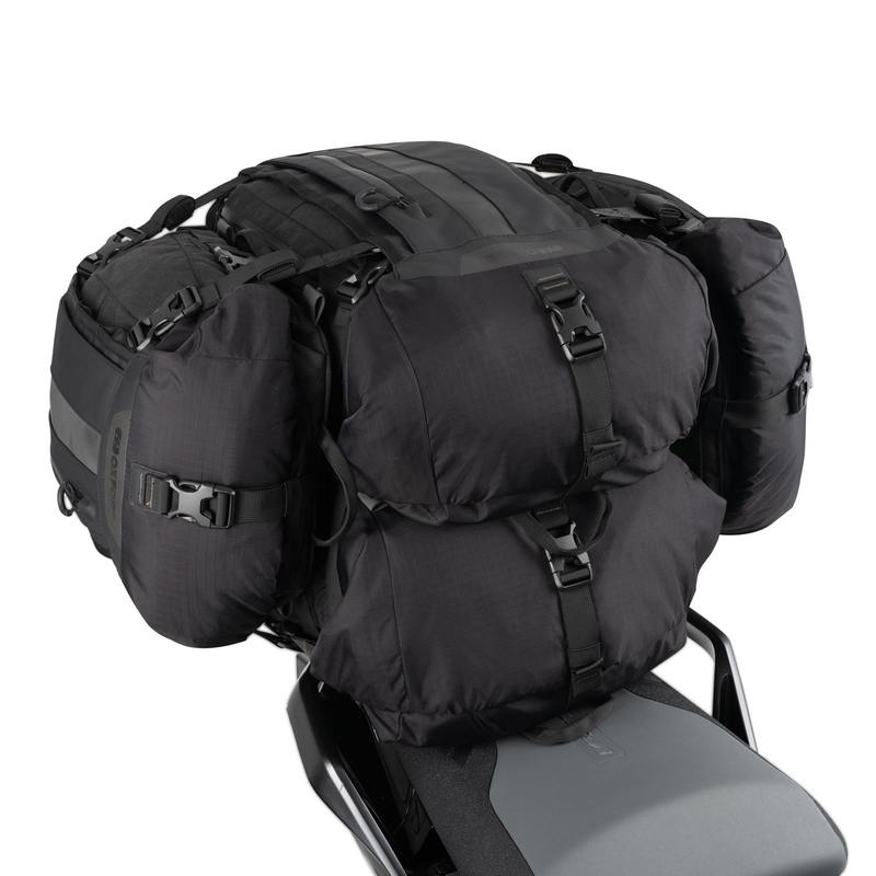 Bolsa para asiento de pasajero Oxford Atlas T-20 Advanced Tourpack de 20 l, color negro