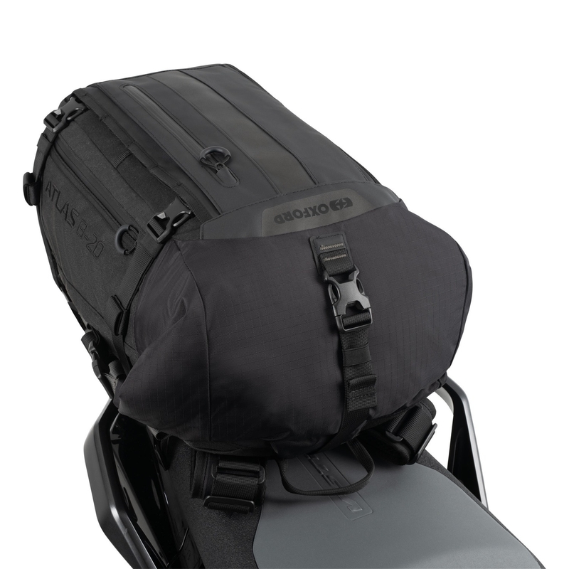 Bolsa para moto Oxford Atlas B-20 Advanced Backpack 20 l negra