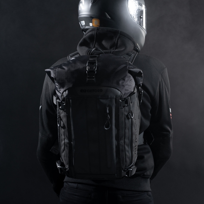 Bolsa para moto Oxford Atlas B-20 Advanced Backpack 20 l gris