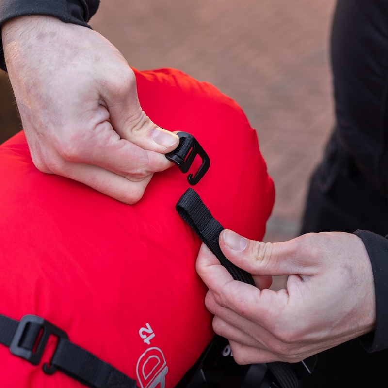 Oxford Atlas G-Hook correas de equipaje 2 piezas negro 17 mm x 1,2 m