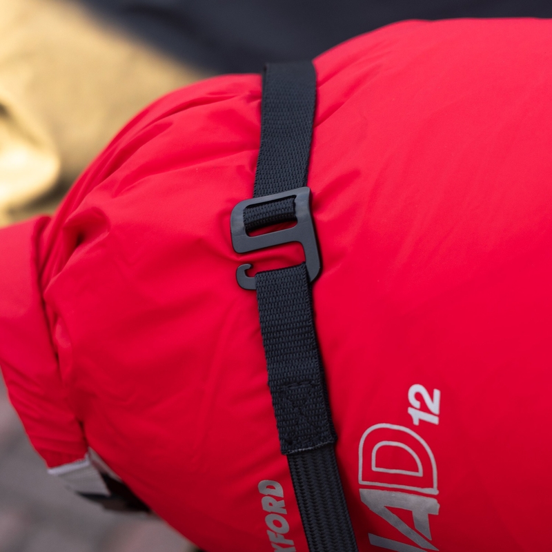 Oxford Atlas G-Hook correas de equipaje 2 piezas negro 17 mm x 1,2 m