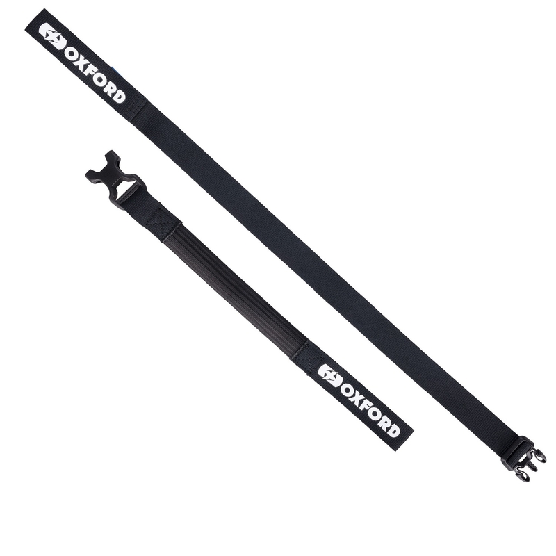 Oxford Atlas B-Clip correas de equipaje 2 piezas negro 26 mm x 2 m