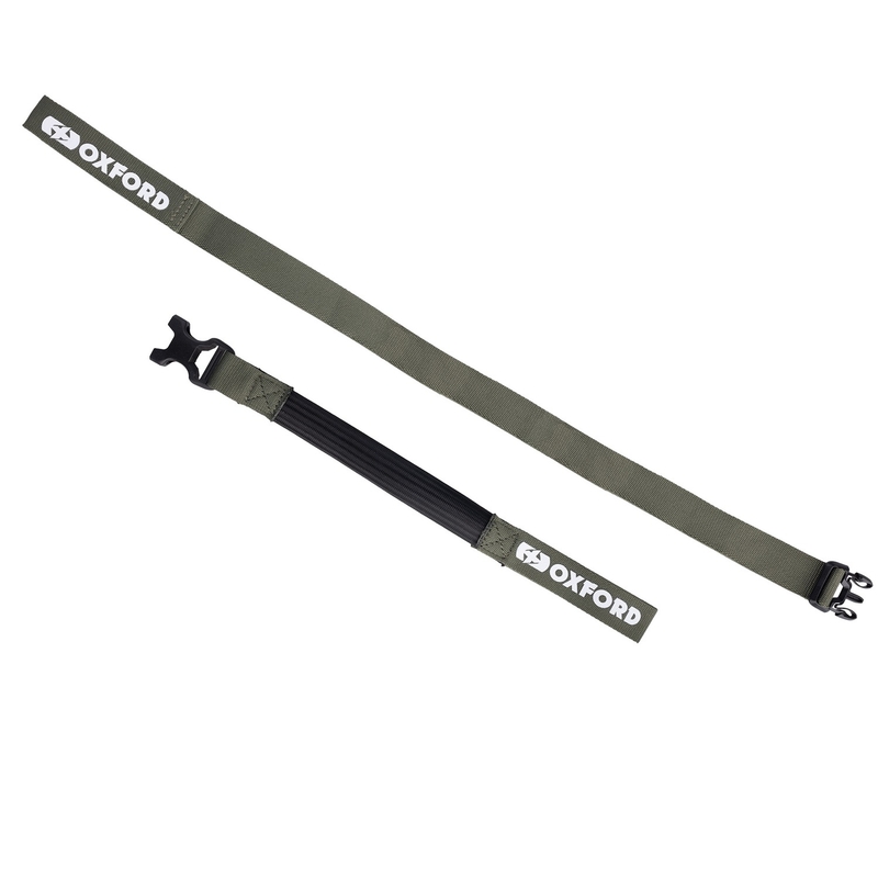 Oxford Atlas B-Clip correas de equipaje 2 piezas verde 26 mm x 2 m