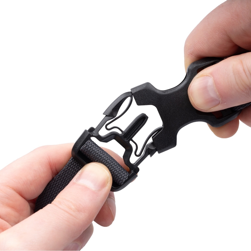 Oxford Atlas B-Clip correas de equipaje 2 piezas negro 26 mm x 1,2 m