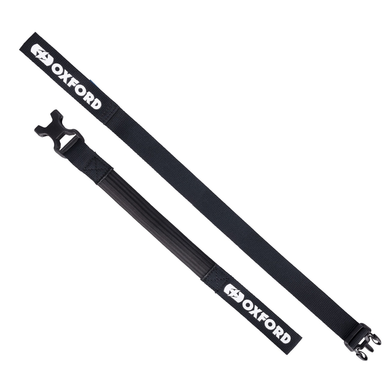 Oxford Atlas B-Clip correas de equipaje 2 piezas negro 26 mm x 1,2 m