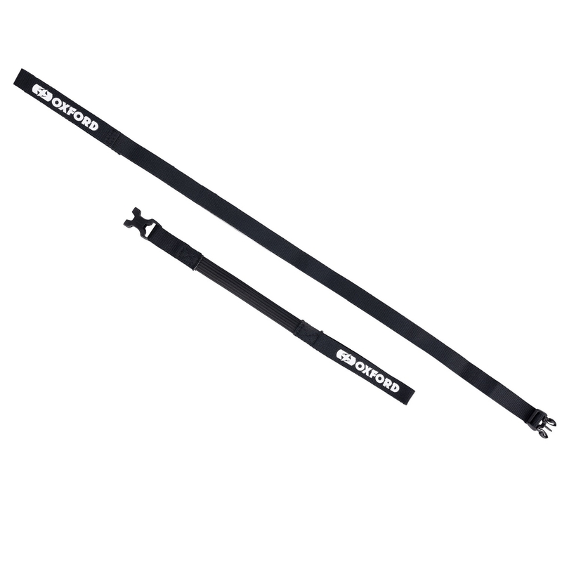 Oxford Atlas B-Clip correas de equipaje 2 piezas negro 17 mm x 2 m