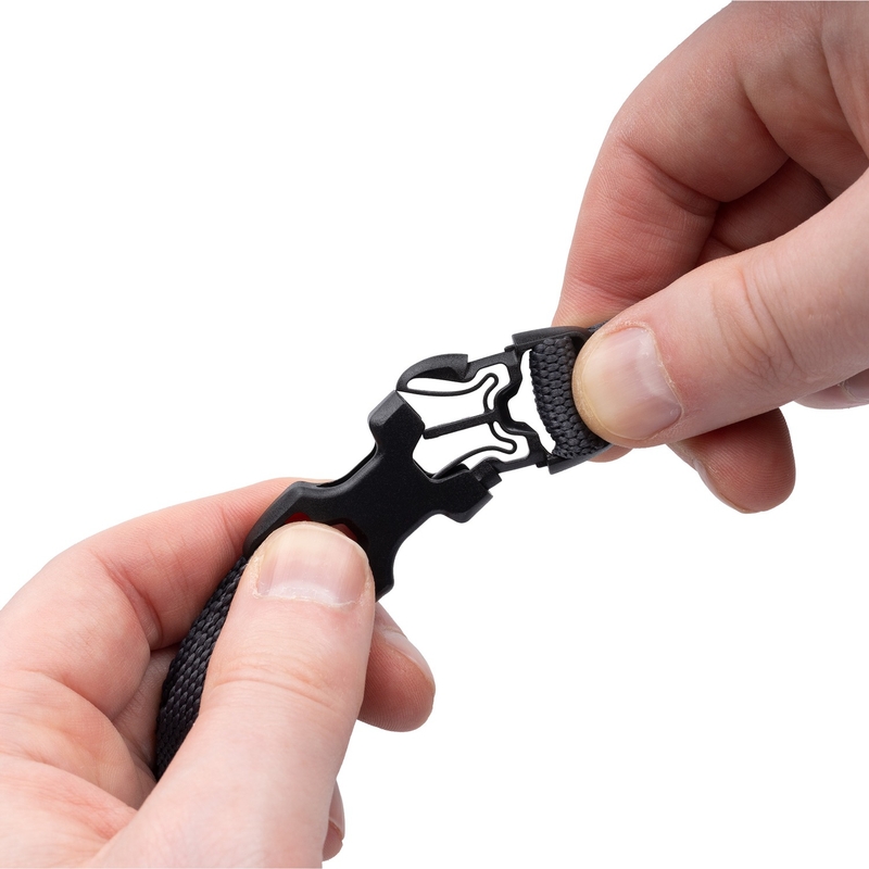 Oxford Atlas B-Clip correas de equipaje 2 piezas gris 17 mm x 2 m