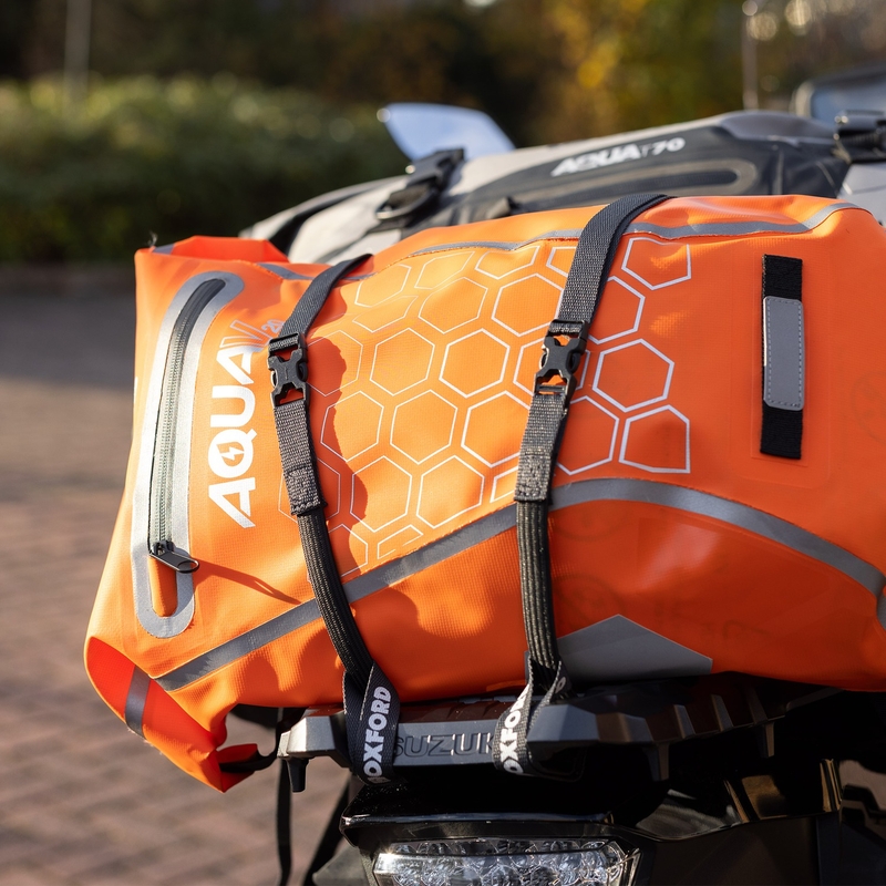 Oxford Atlas B-Clip correas de equipaje 2 piezas gris 17 mm x 2 m