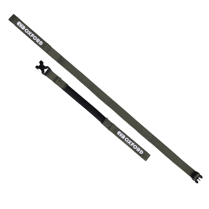 Oxford Atlas B-Clip correas de equipaje 2 piezas verde 17 mm x 2 m