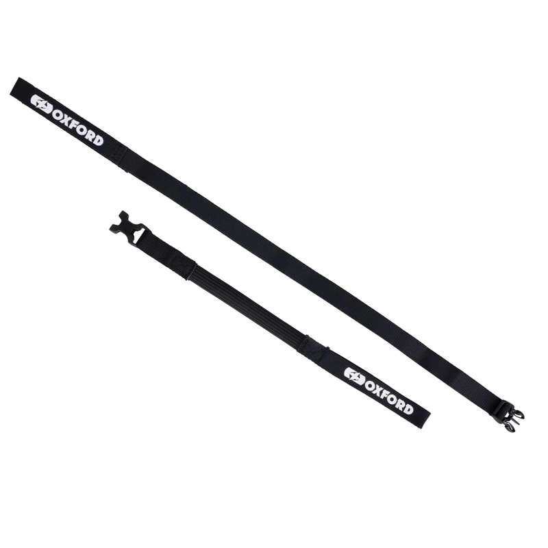 Oxford Atlas B-Clip correas de equipaje 2 piezas negro 17 mm x 1,2 m