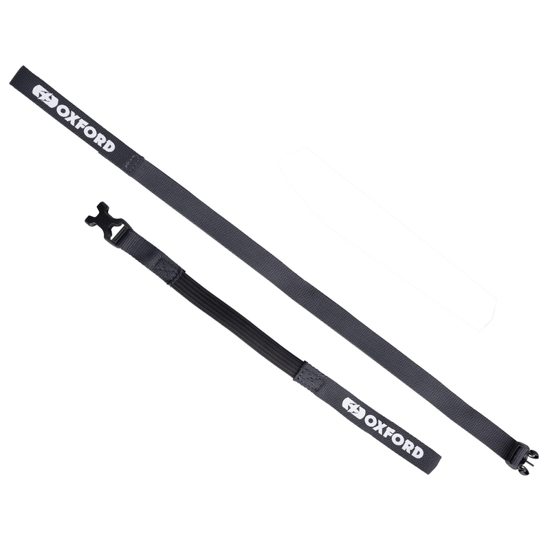Oxford Atlas B-Clip correas de equipaje 2 piezas gris 17 mm x 1,2 m