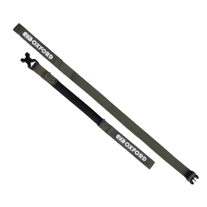 Oxford Atlas B-Clip correas de equipaje 2 piezas verde 17 mm x 1,2 m