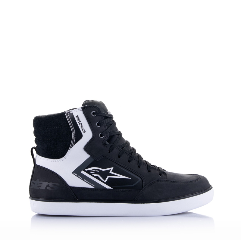 Botas de moto Alpinestars J-6 Waterproof 2025 Negras y Blancas