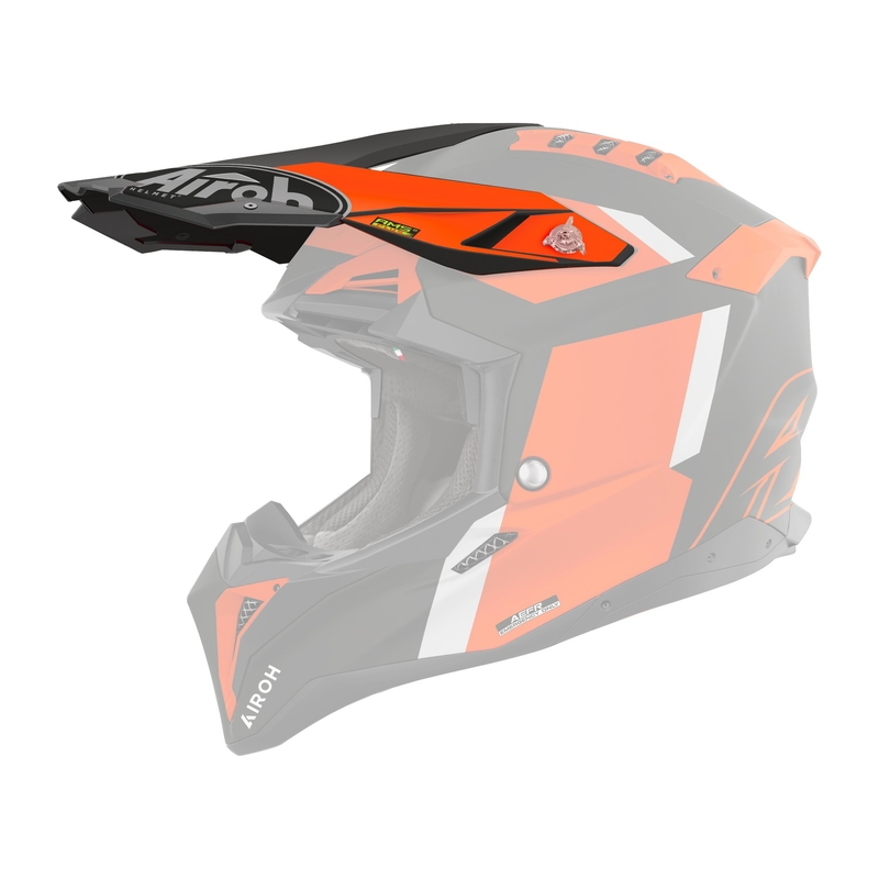 Visera de casco Airoh Aviator Glory naranja mate