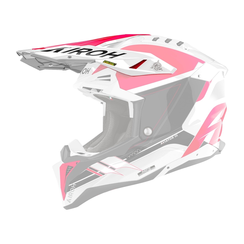 Visera de casco para Airoh Aviator Saber rojo mate