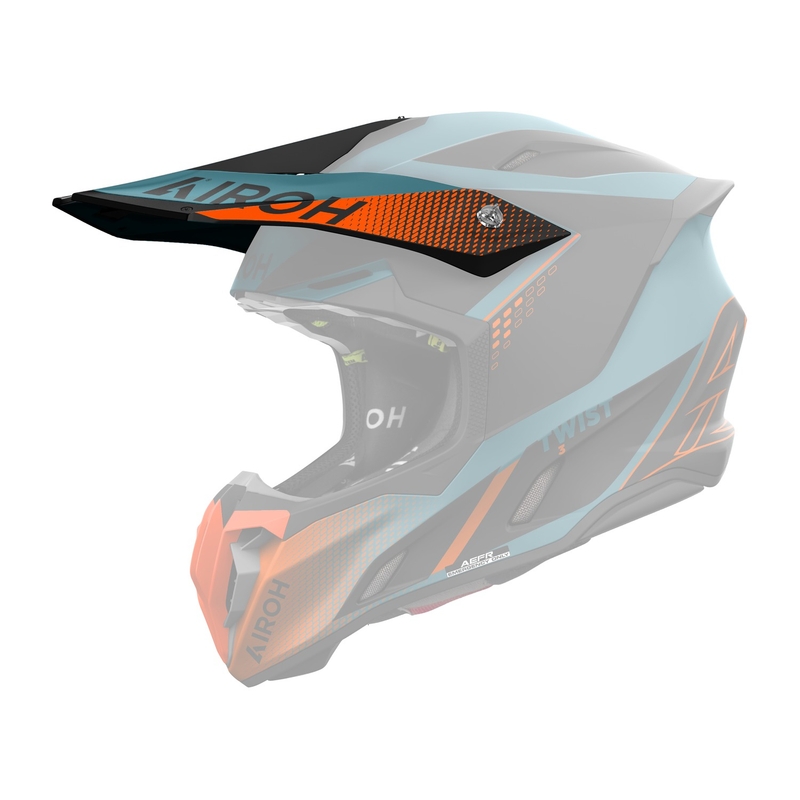 Visera de casco para Airoh Twist 3 Shard naranja brillante
