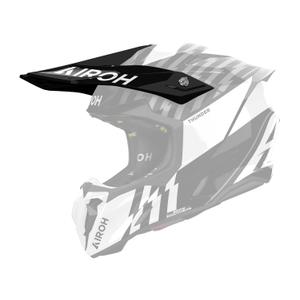 Visera de casco para Airoh Twist 3 Thunder negro y blanco brillante