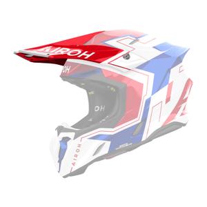 Visera de casco para Airoh Twist 3 Dizzy azul-rojo brillante