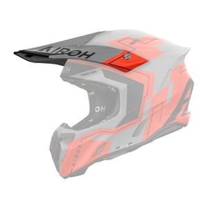 Visera de casco para Airoh Twist 3 Dizzy naranja fluo mate