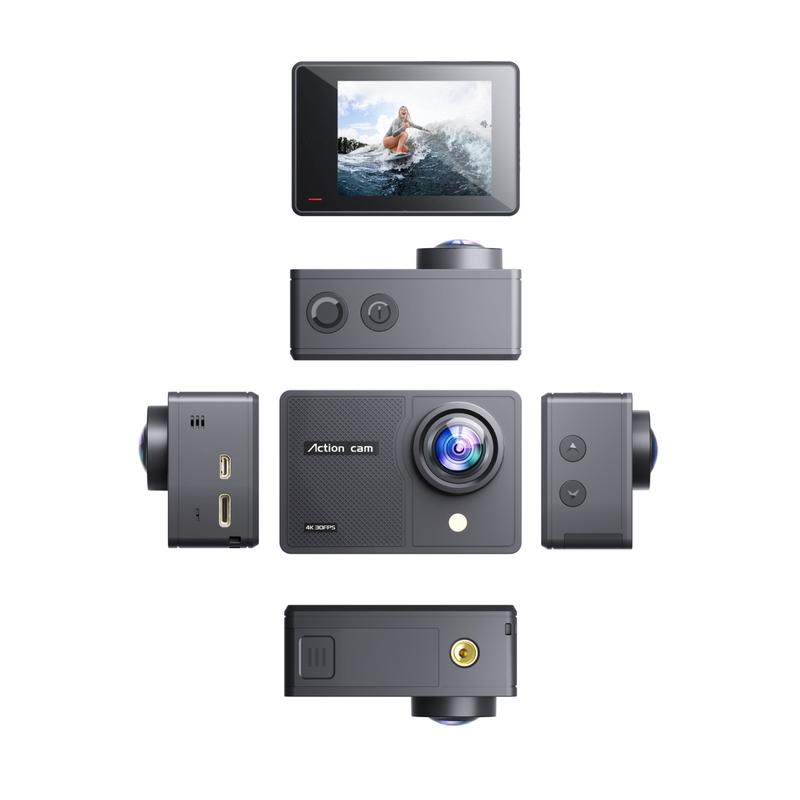 MaxTo Action Cam 4k Cámara para exteriores