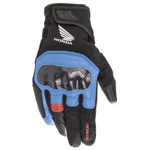 Guantes de moto Alpinestars SMX Z Drystar Honda gris claro-negro-azul-rojo