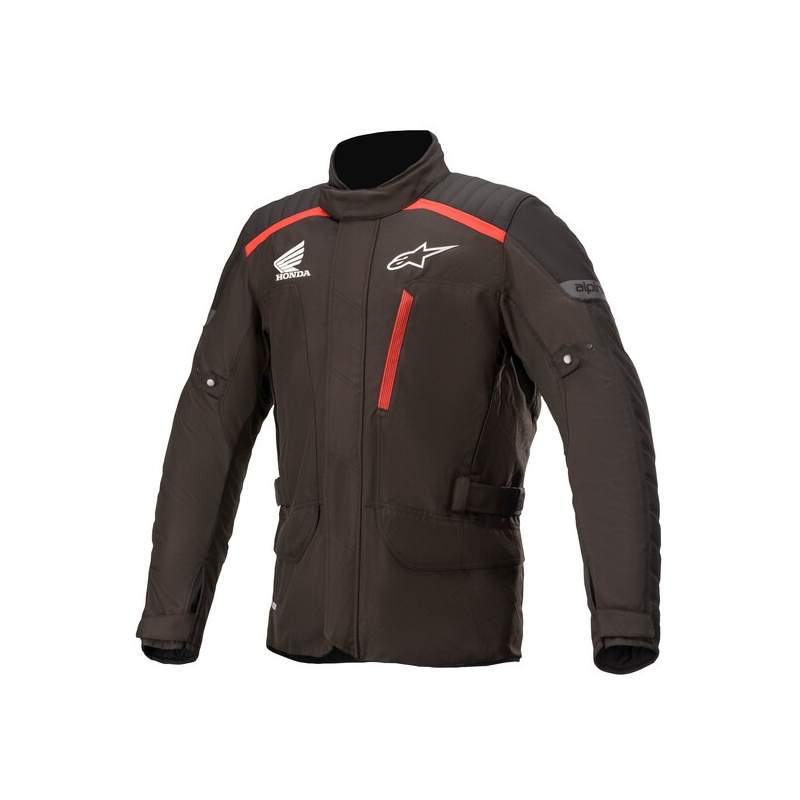 Chaqueta de moto Alpinestars Gravity Drystar Honda Collection Negra y Roja