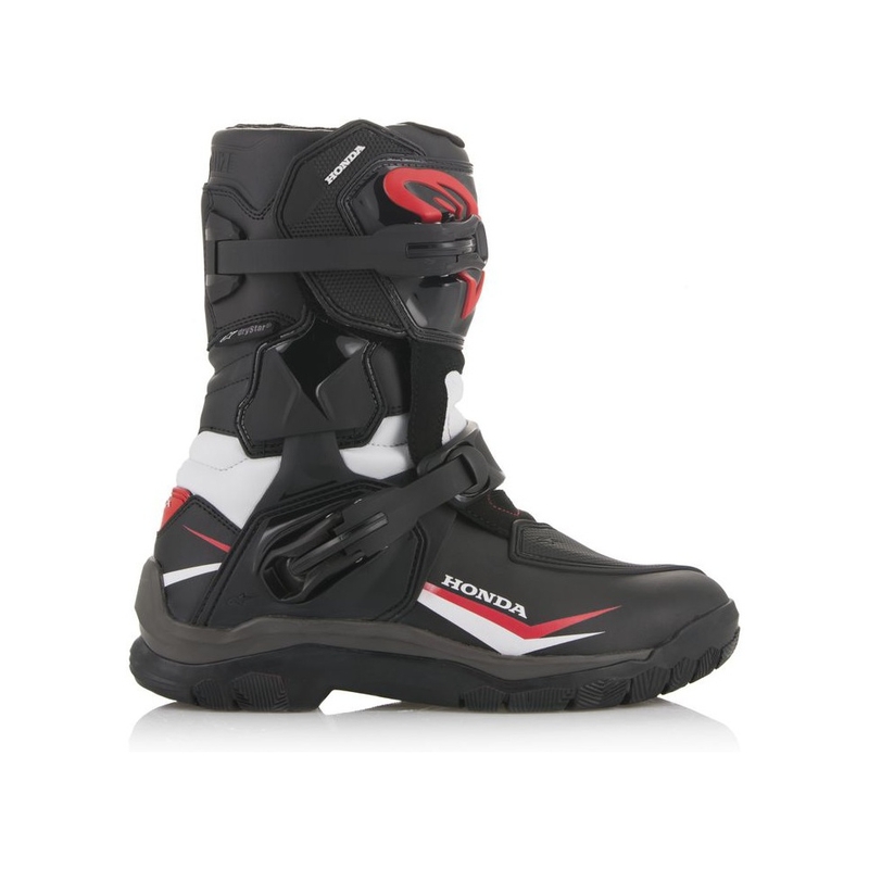 Botas de moto Alpinestars Belize Drystar Honda Collection Negras, Blancas y Rojas