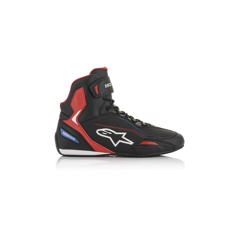 Botas de moto Alpinestars Faster-3 Honda collection negro-rojo-azul