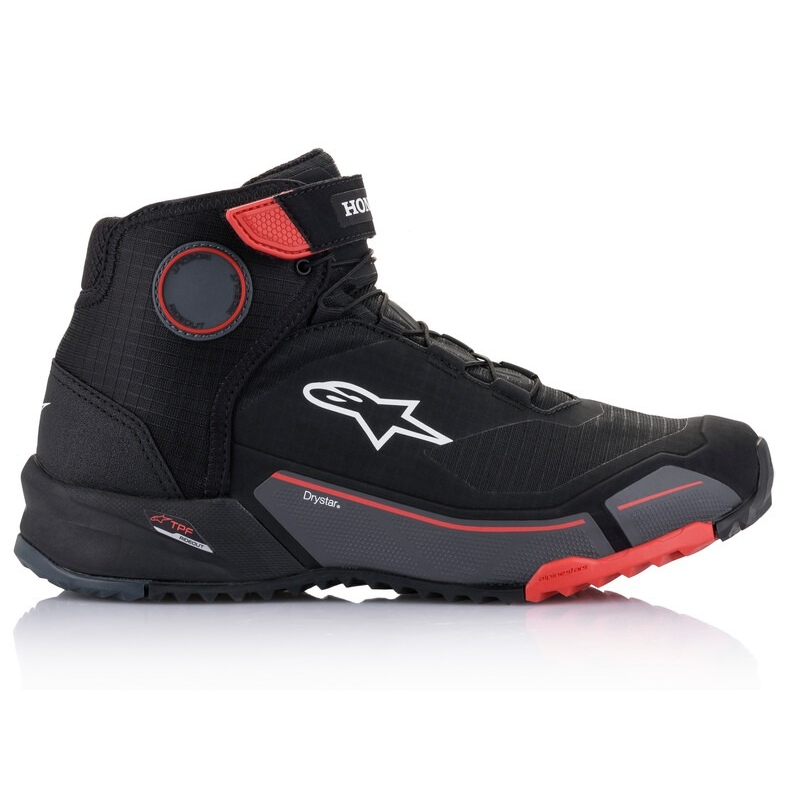 Botas de moto Alpinestars CR-X Drystar Honda Collection negro-rojo-gris