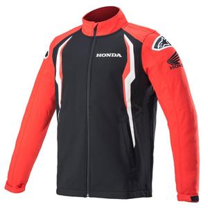 Chaqueta de moto Alpinestars Honda roja y negra
