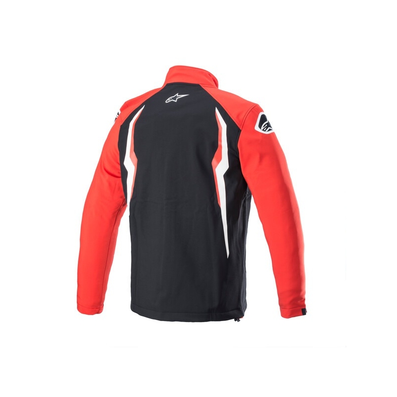 Chaqueta de moto Alpinestars Honda roja y negra
