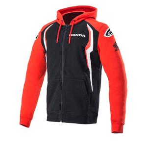 Sudadera con capucha Alpinestars Honda roja y negra