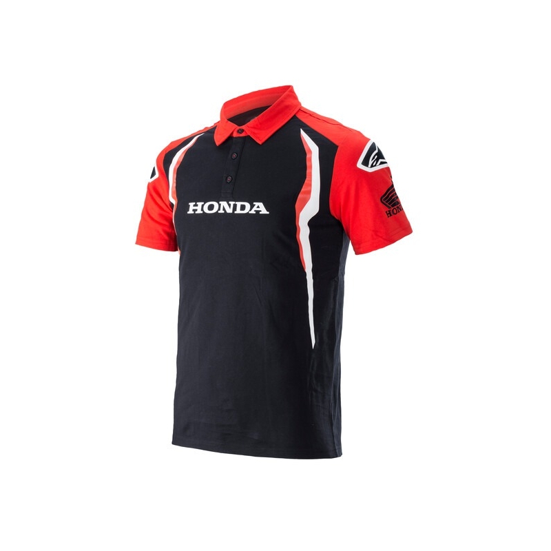Polo Alpinestars Honda rojo y negro