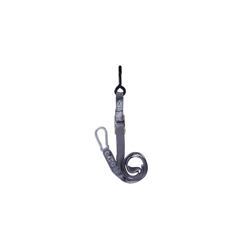 Correas de mosquetón Oxford ajustables y reforzadas 25 mm gris
