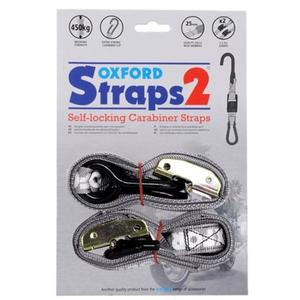 Correas de mosquetón Oxford ajustables y reforzadas 25 mm gris