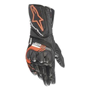 Guantes de moto Alpinestars SP-8 negro-rojo fluo