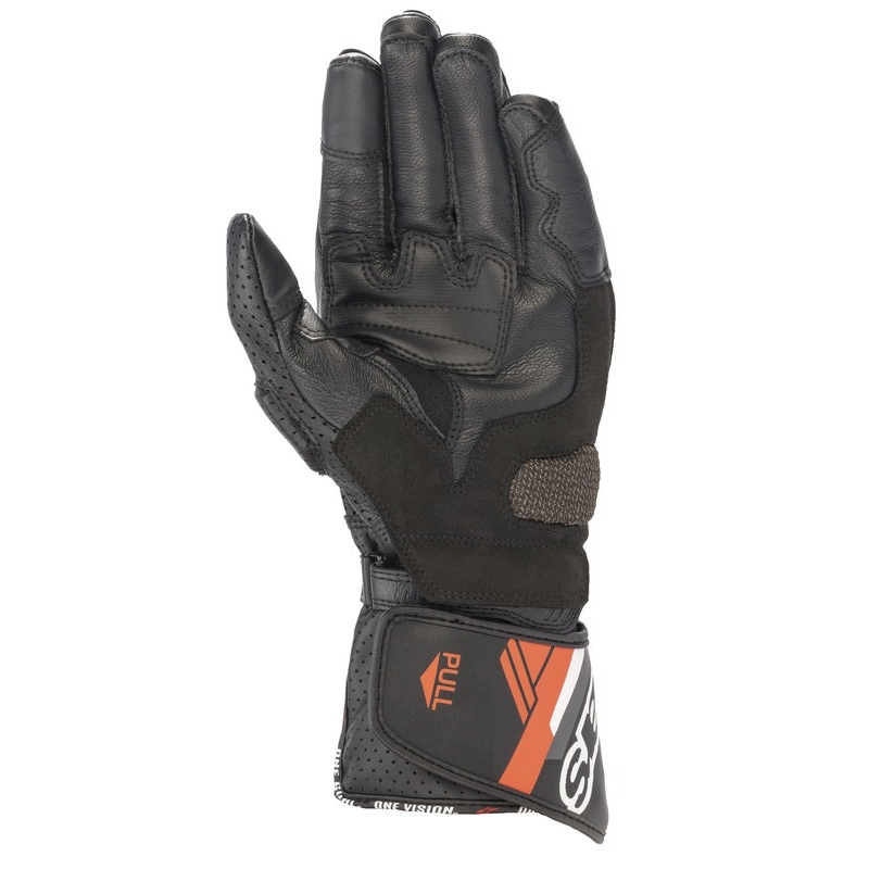Guantes de moto Alpinestars SP-8 negro-rojo fluo